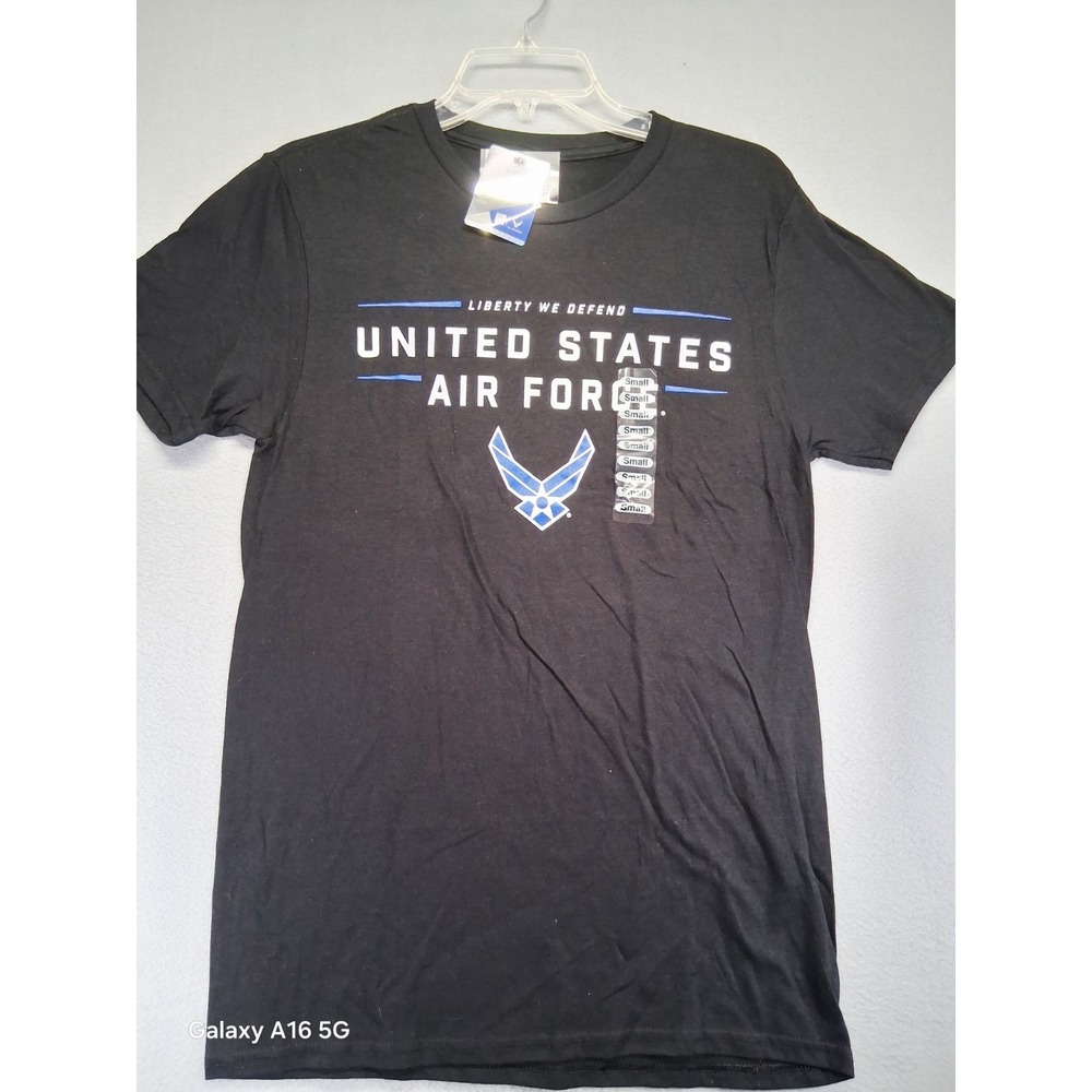 NWT United‎ States Air Force Black Tshirt Men's Size S